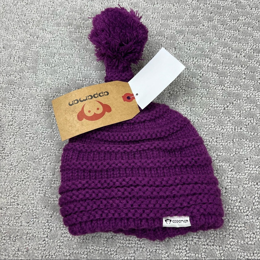 NWT appaman beanie hat purple baby girl